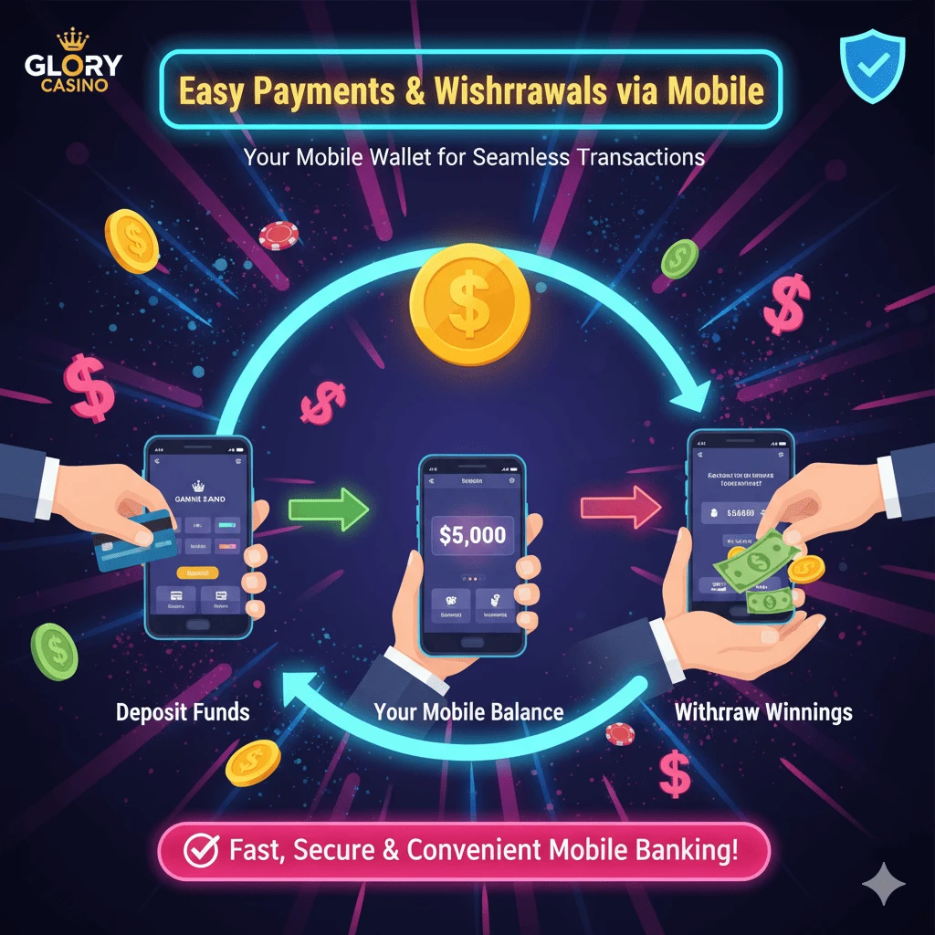 Easy payments and fast withdrawals via mobile