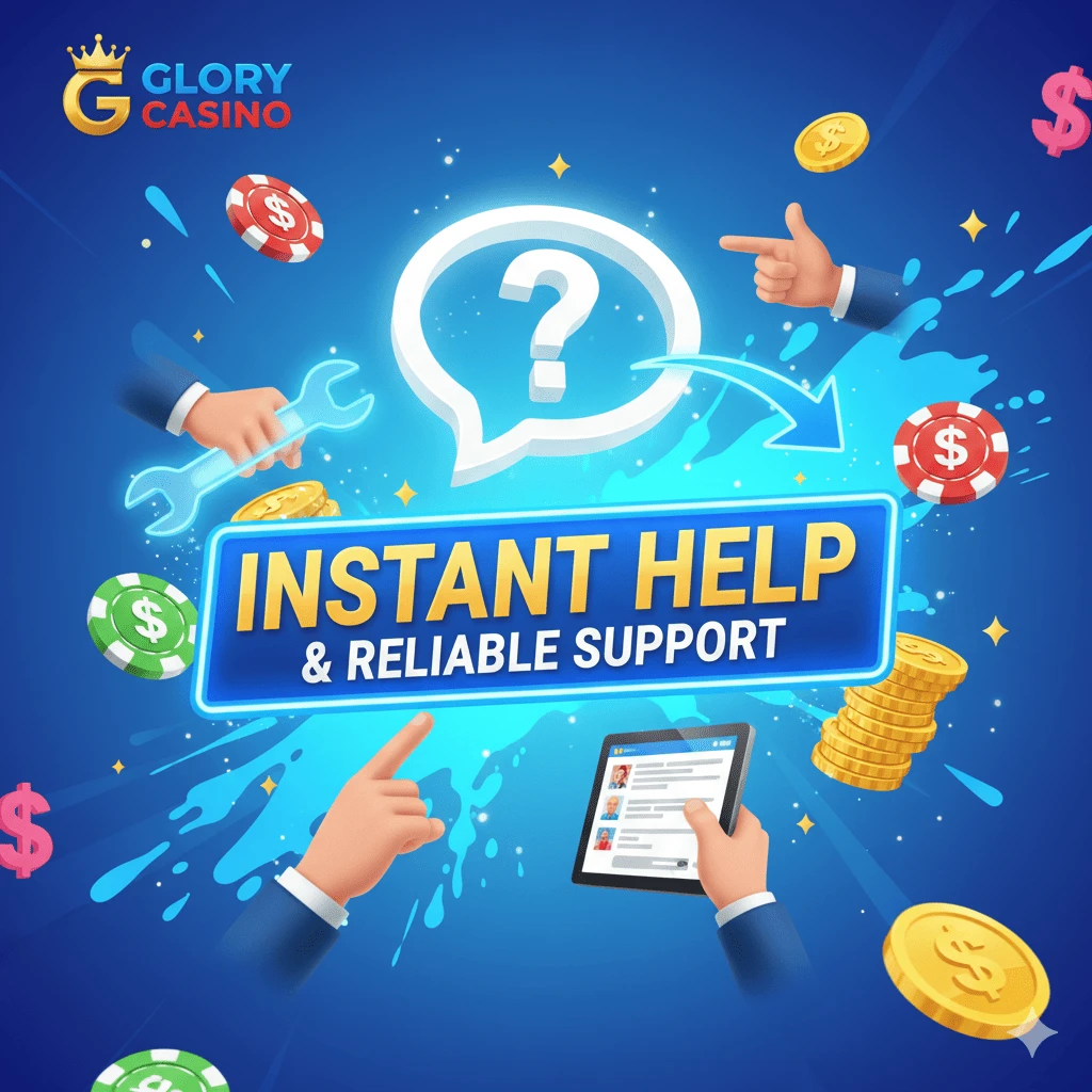 Instant help and reliable support at Glory Casino Bangladesh