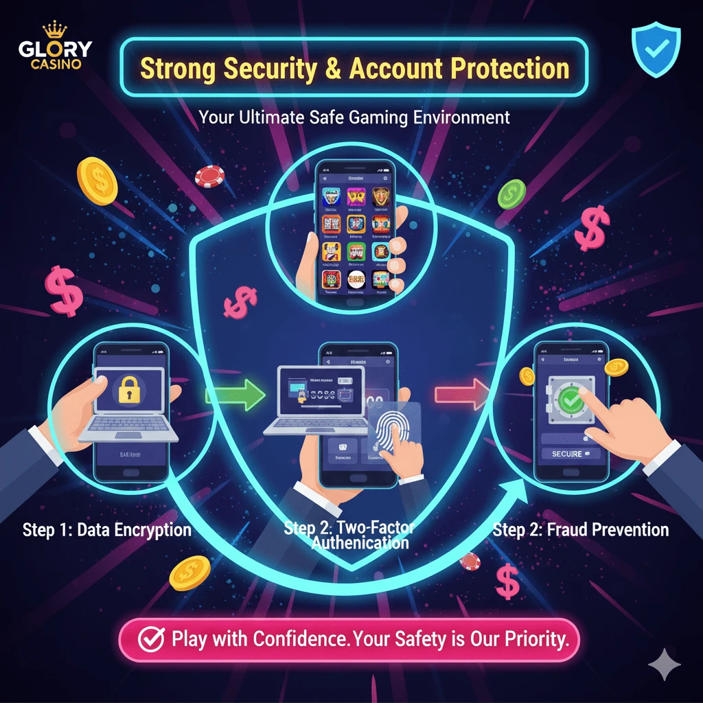 Strong security and account protection for safe gaming